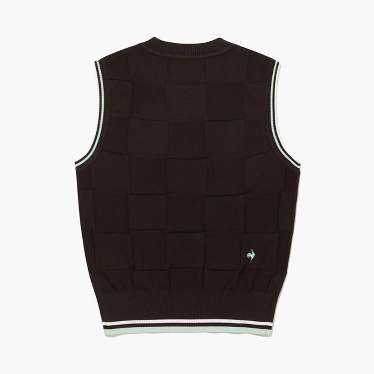 르꼬끄 골프(LECOQ GOLF) 여성 체커보드 스웨터 베스트 (GQ322LKV81)