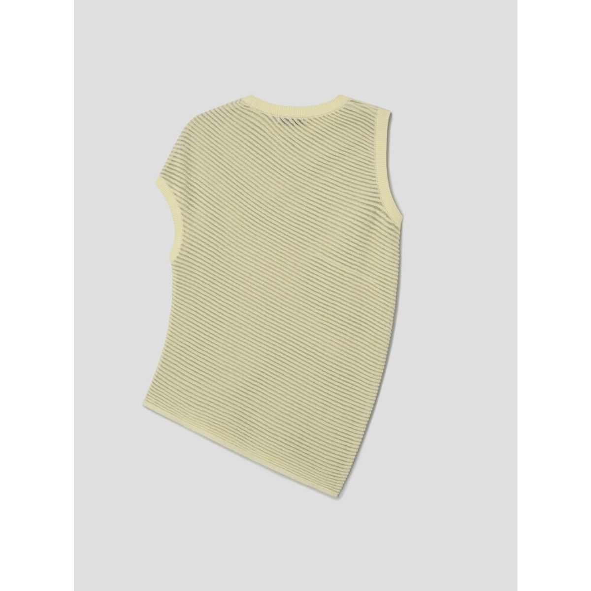 앙개(ANGGAE) Unbalanced Twill Knit   Lemon