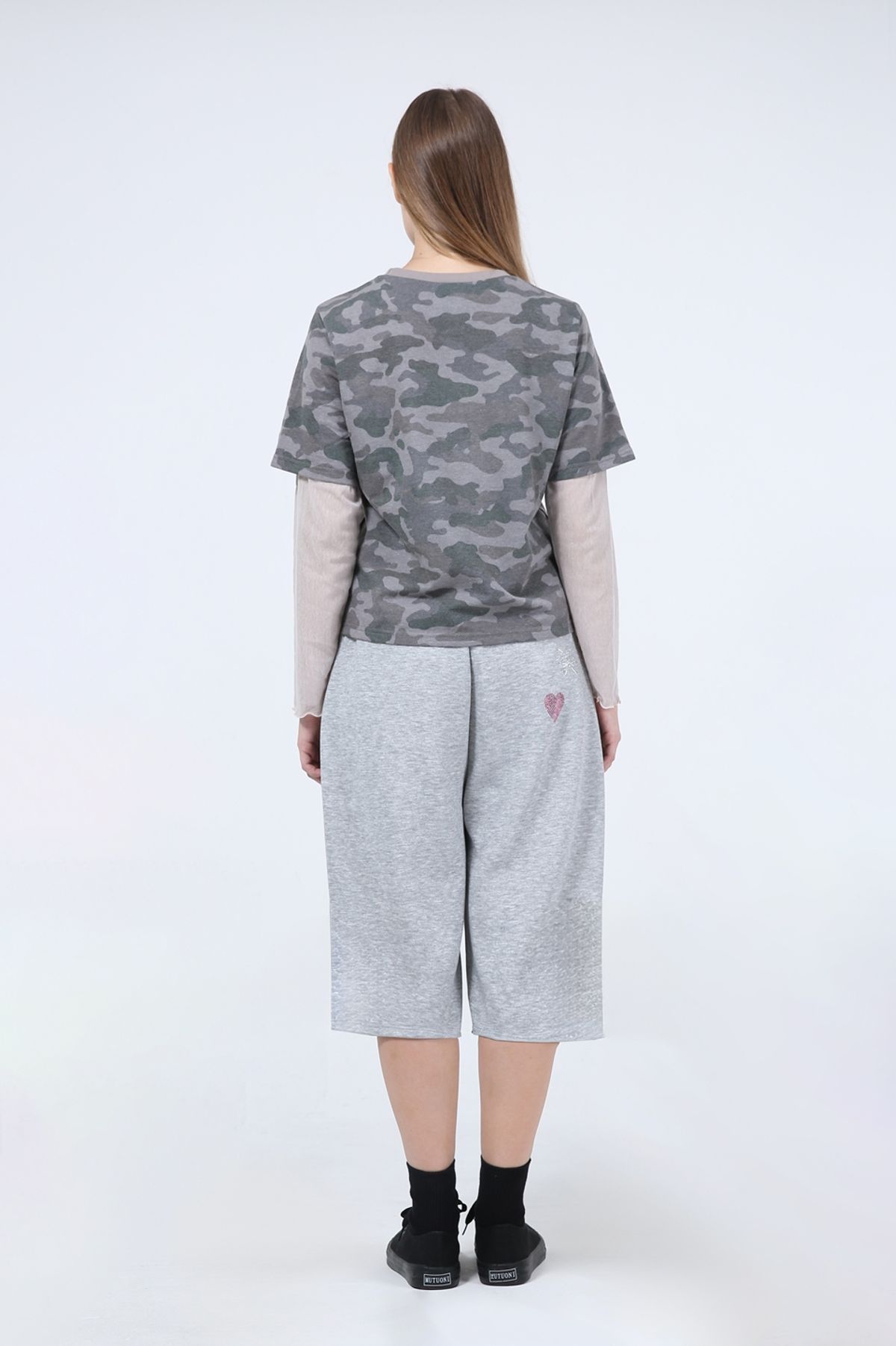 언어더컬러(ANOTHER COLOR) Camo Layered T-Shirt