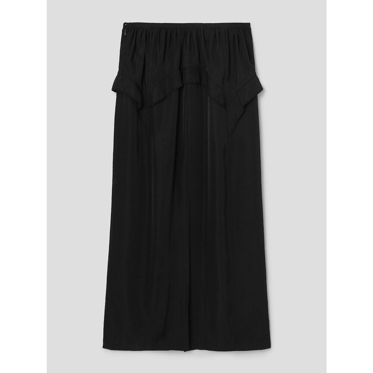 앙개(ANGGAE) Tulip Long Skirt  Black