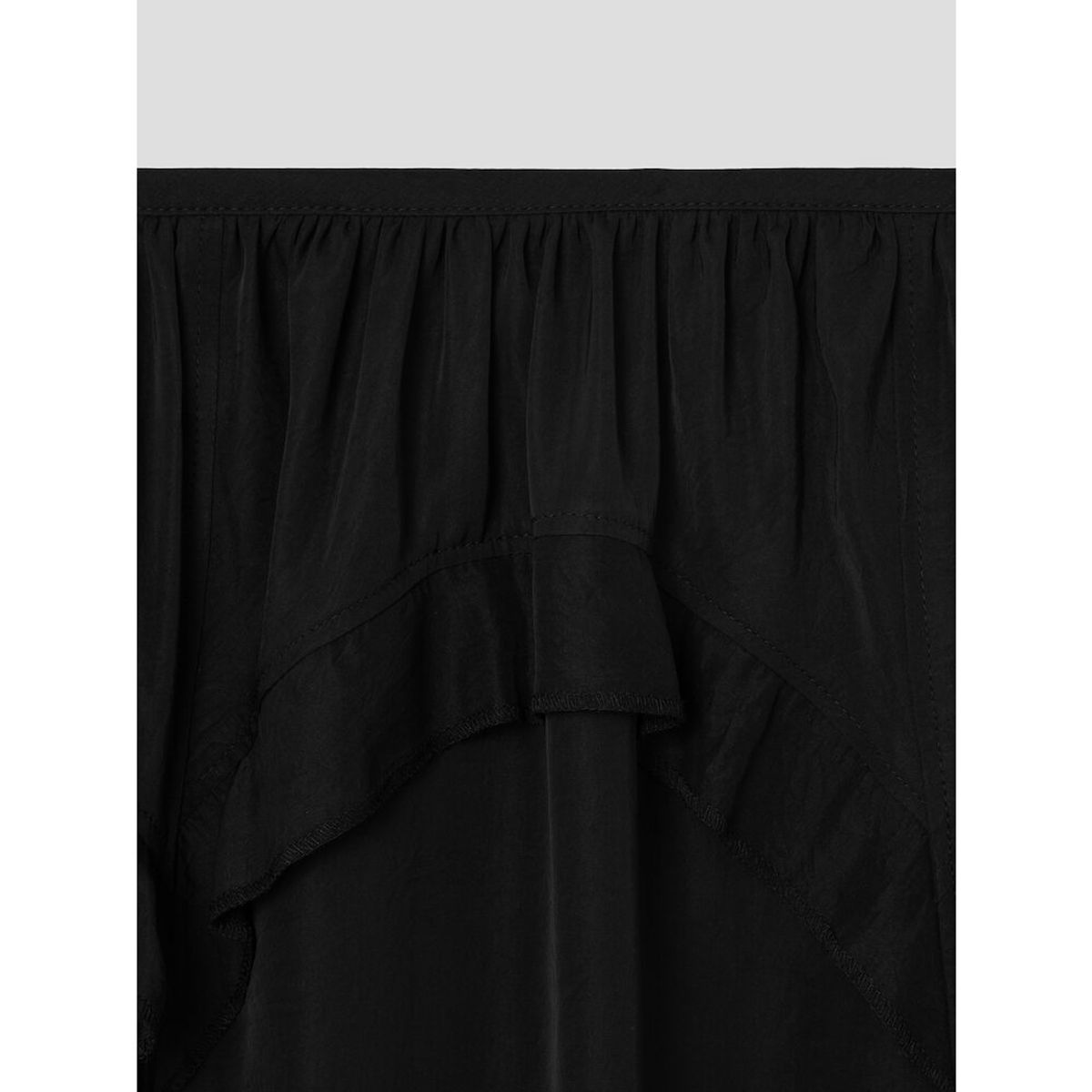 앙개(ANGGAE) Tulip Long Skirt  Black