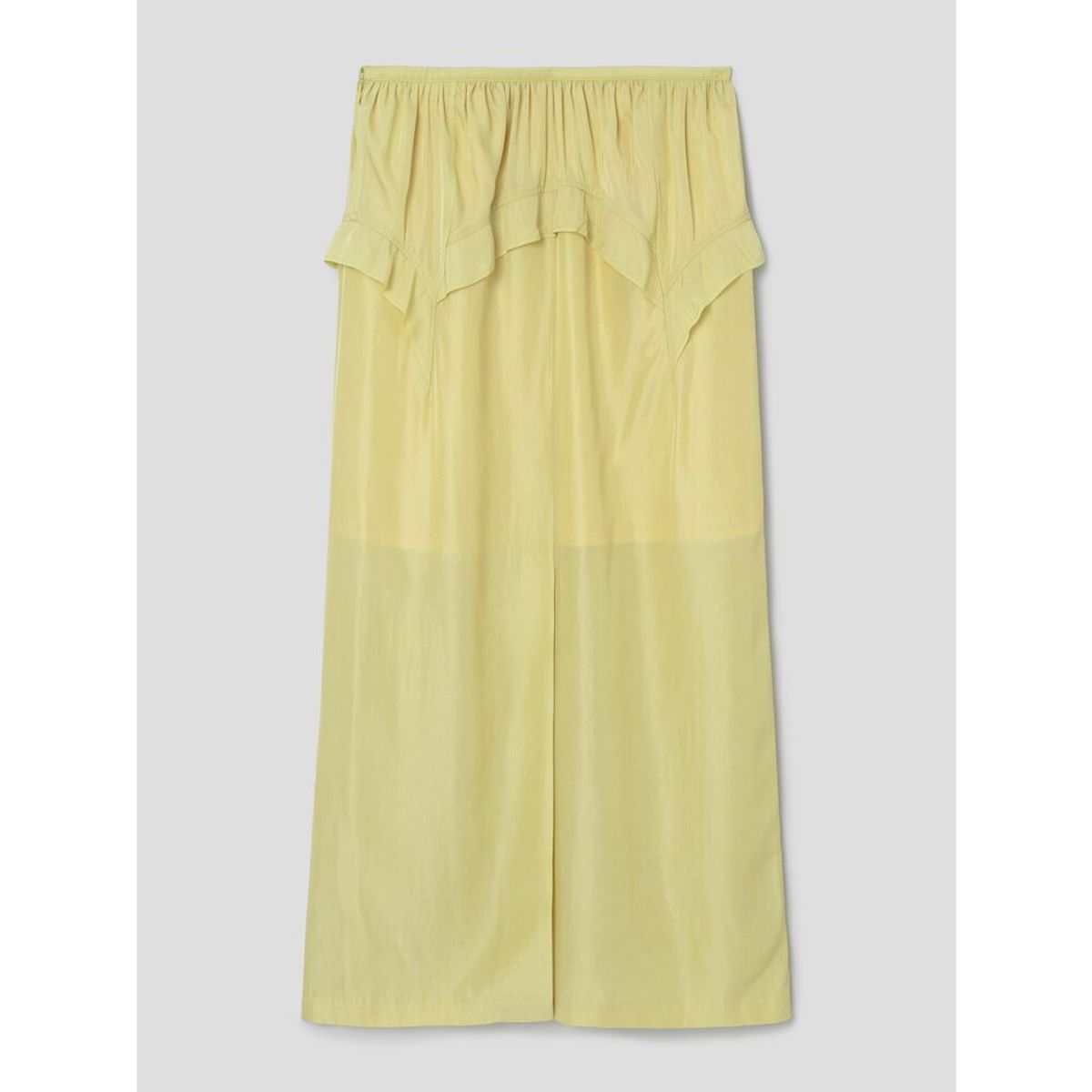 앙개(ANGGAE) Tulip Long Skirt  Lemon