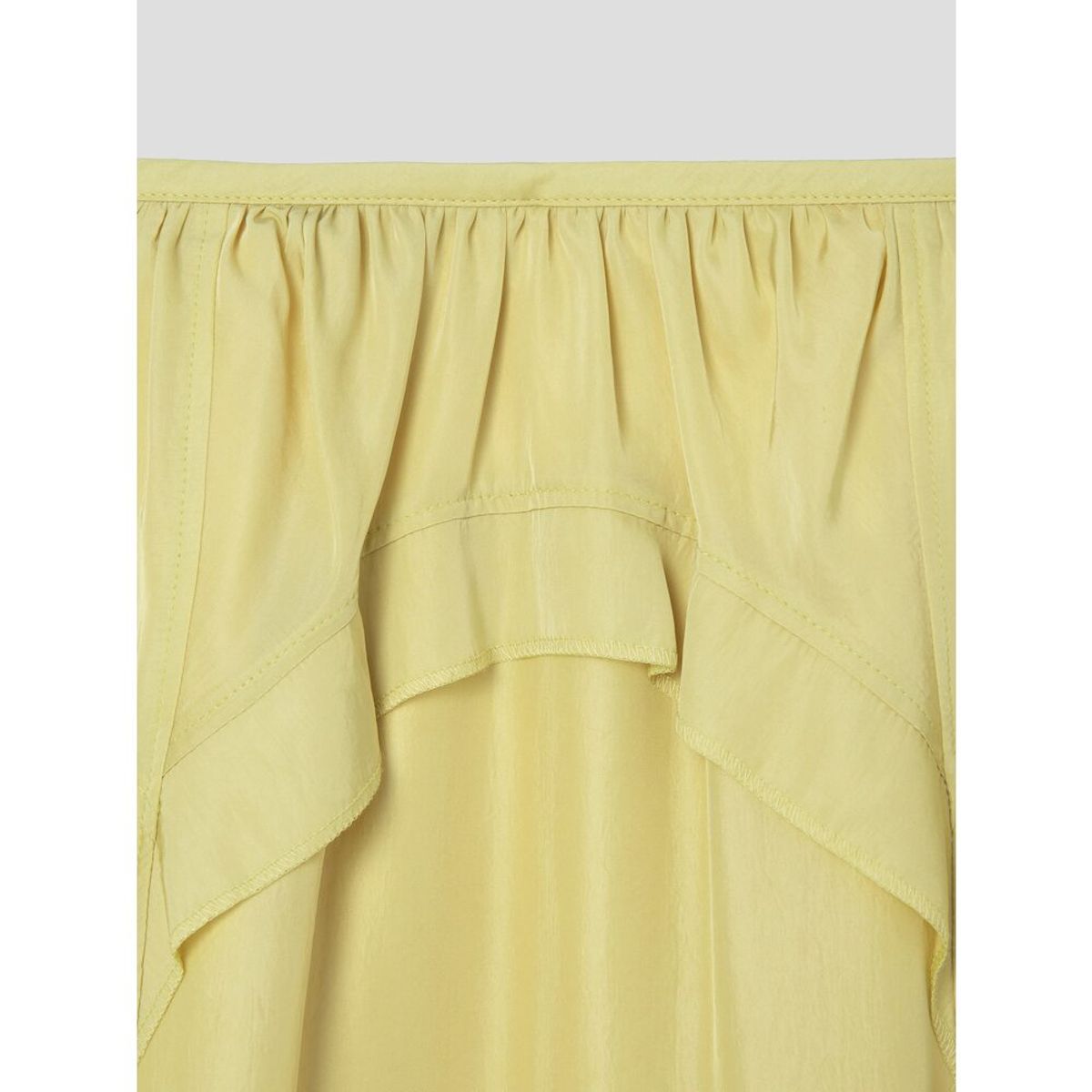 앙개(ANGGAE) Tulip Long Skirt  Lemon