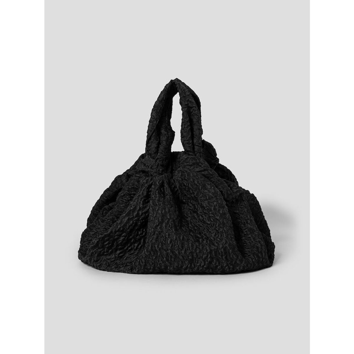 앙개(ANGGAE) Jacquard Knot Bag  Black