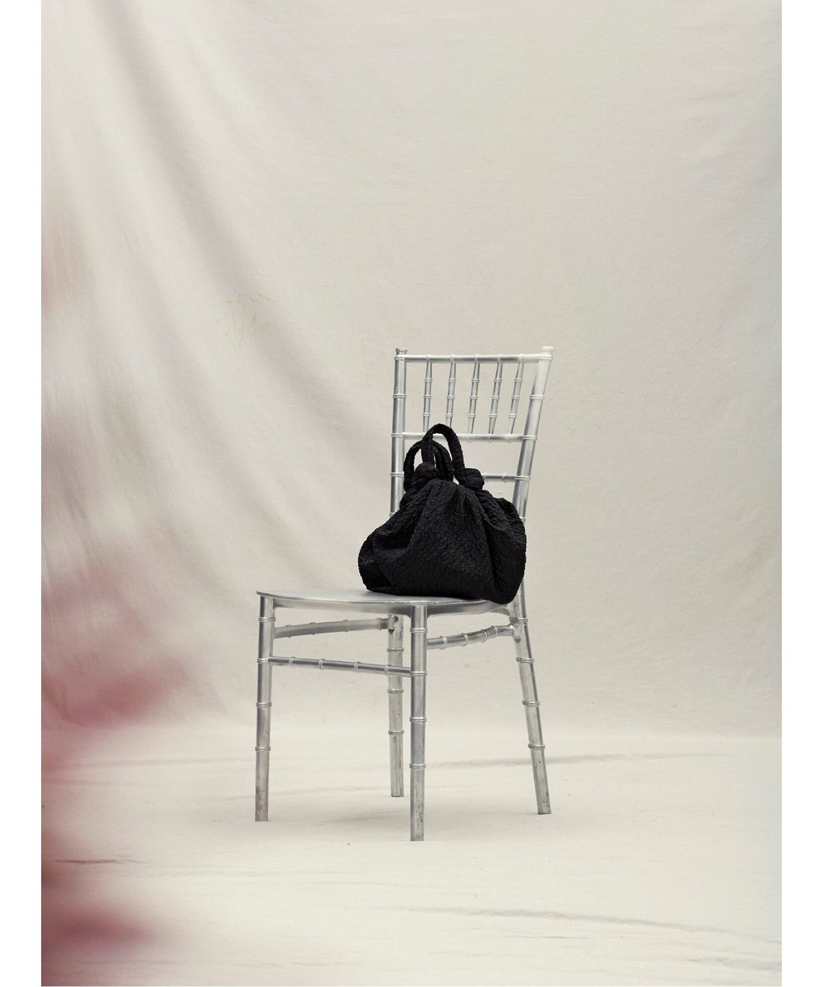 앙개(ANGGAE) Jacquard Knot Bag  Black