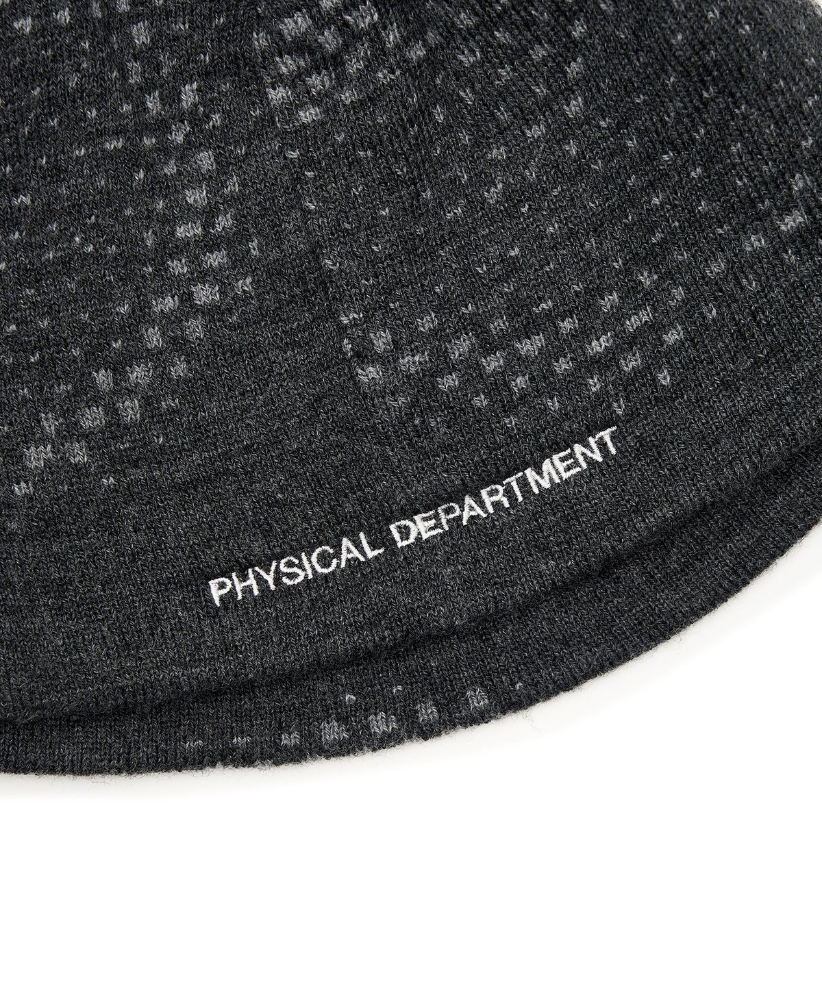 버터플라이 스포츠웨어(BUTTERFLY SPORTSWEAR) 아크릴 패턴 비니 차콜