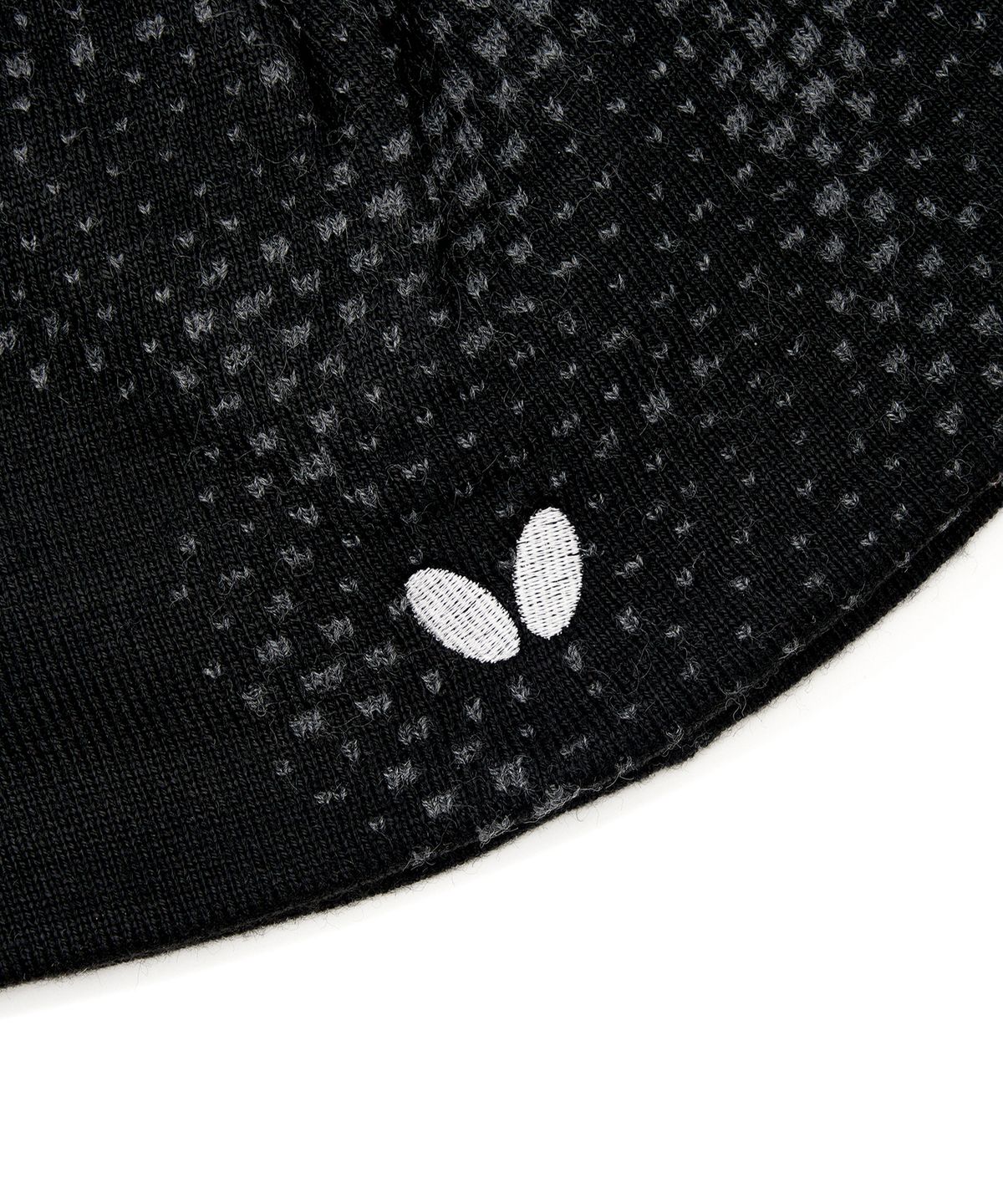 버터플라이 스포츠웨어(BUTTERFLY SPORTSWEAR) 아크릴 패턴 비니 블랙