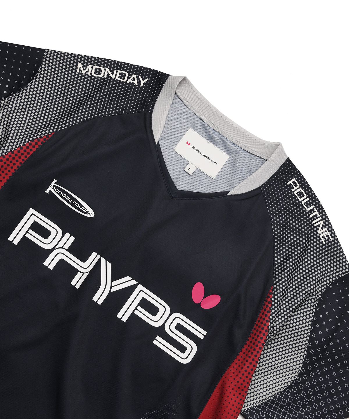 버터플라이 스포츠웨어(BUTTERFLY SPORTSWEAR) 유니폼 저지 숏 슬리브 네이비