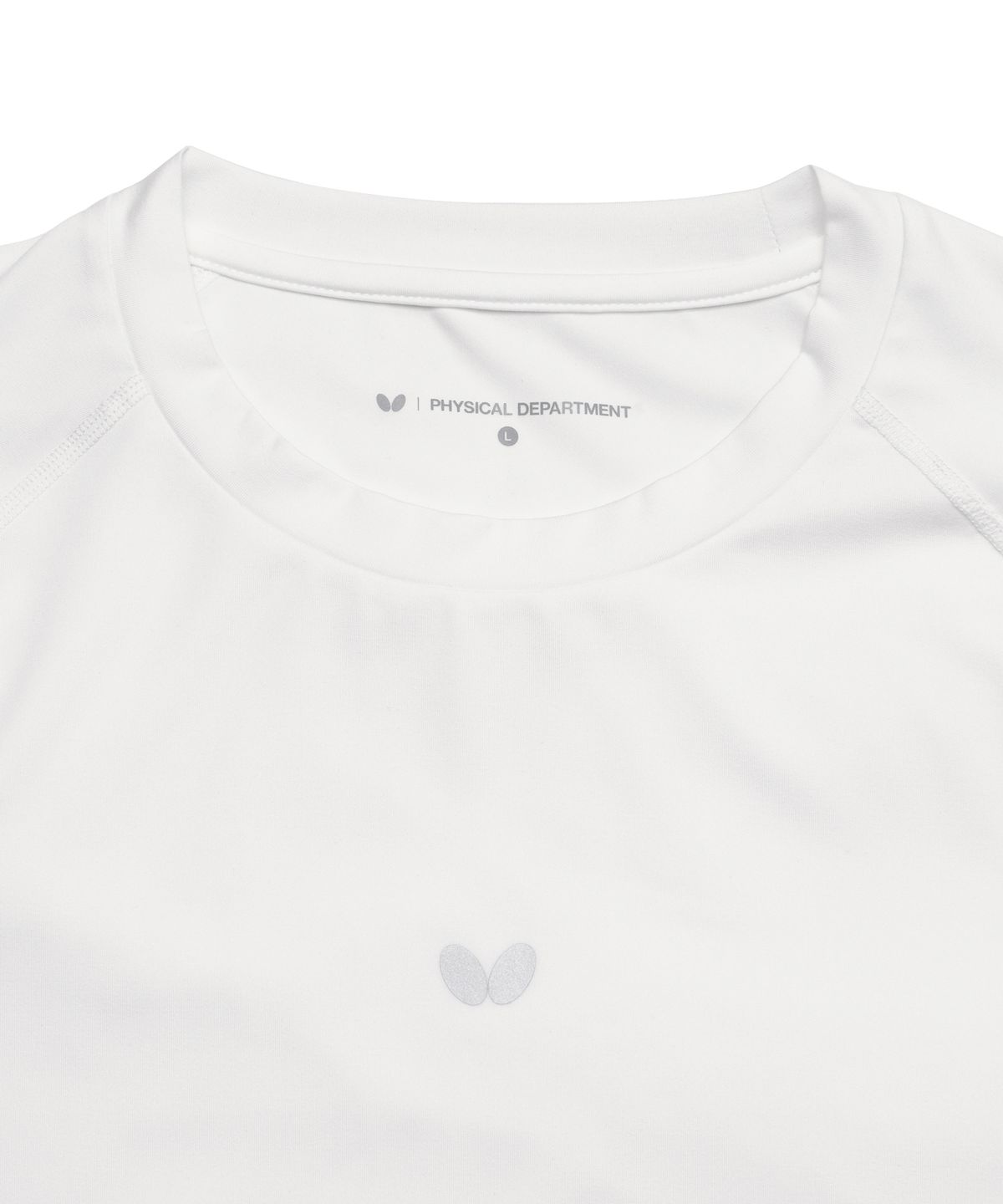 버터플라이 스포츠웨어(BUTTERFLY SPORTSWEAR) 퀵 드라이 레귤러핏 긴팔 티셔츠 화이트