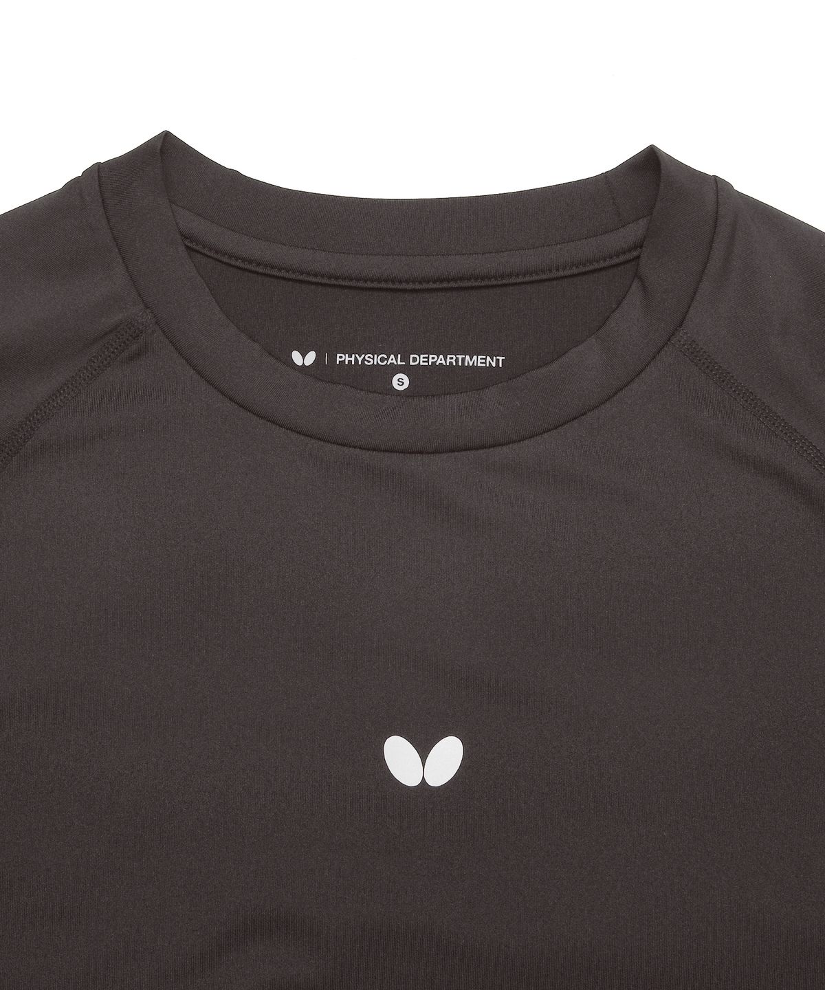 버터플라이 스포츠웨어(BUTTERFLY SPORTSWEAR) 퀵 드라이 레귤러핏 긴팔 티셔츠 차콜