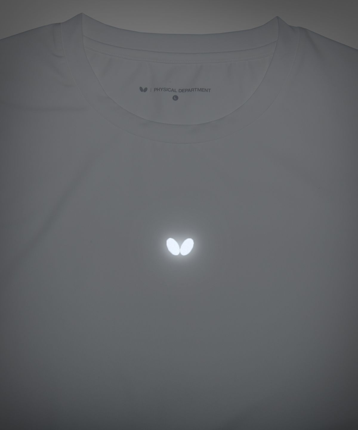 버터플라이 스포츠웨어(BUTTERFLY SPORTSWEAR) 퀵 드라이 머슬핏 반팔티셔츠 화이트