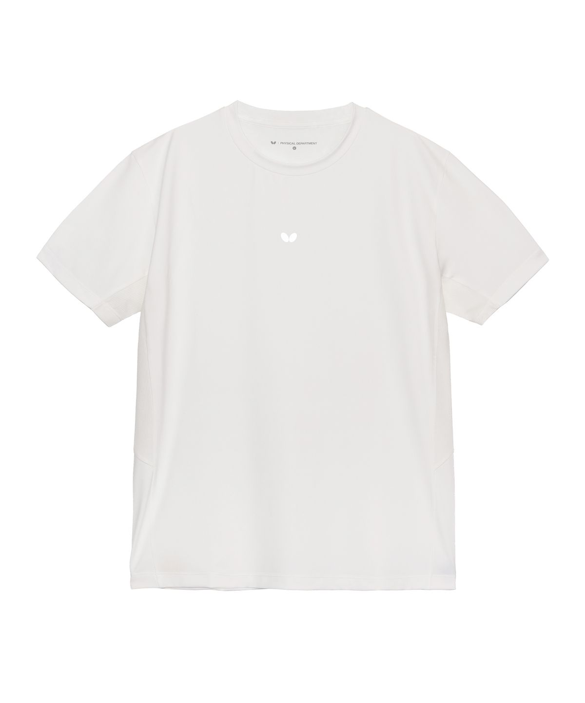 버터플라이 스포츠웨어(BUTTERFLY SPORTSWEAR) 퀵 드라이 머슬핏 반팔티셔츠 화이트
