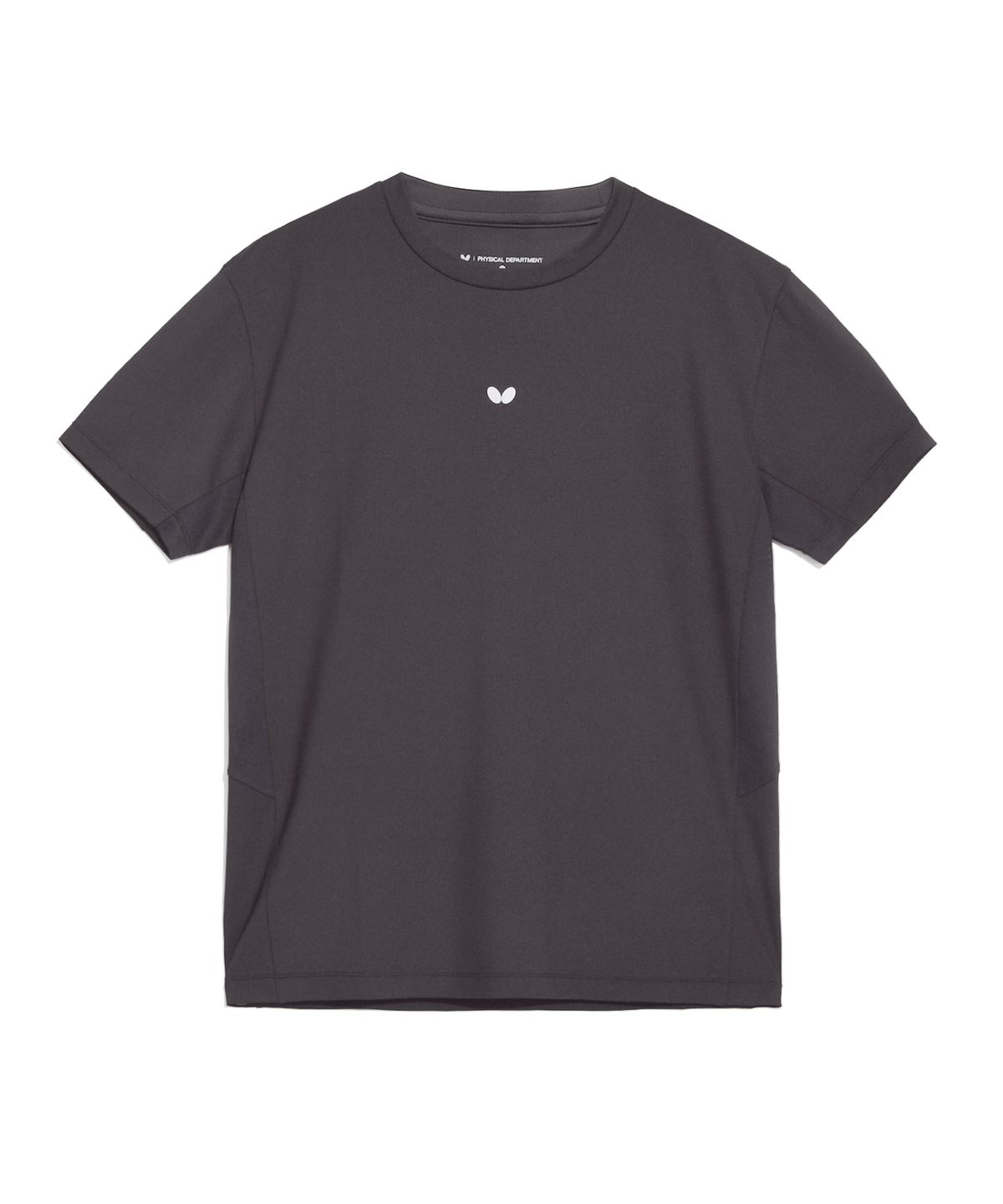 버터플라이 스포츠웨어(BUTTERFLY SPORTSWEAR) 퀵 드라이 머슬핏 반팔티셔츠 차콜