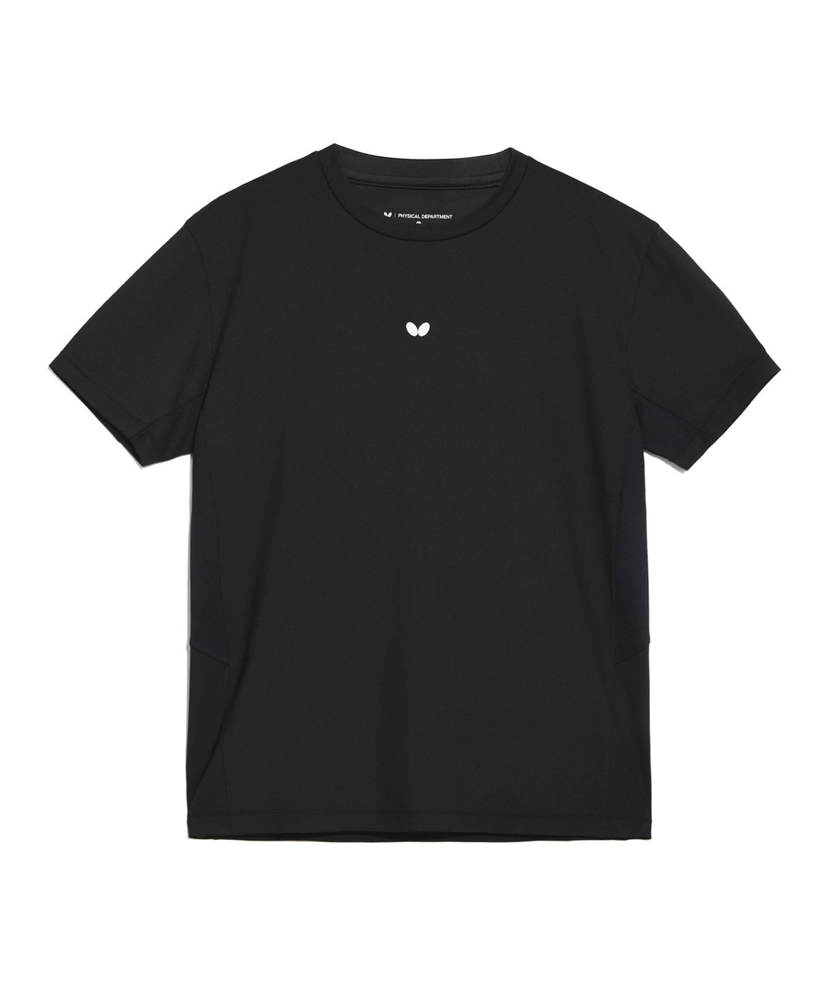 버터플라이 스포츠웨어(BUTTERFLY SPORTSWEAR) 퀵 드라이 머슬핏 반팔티셔츠 블랙