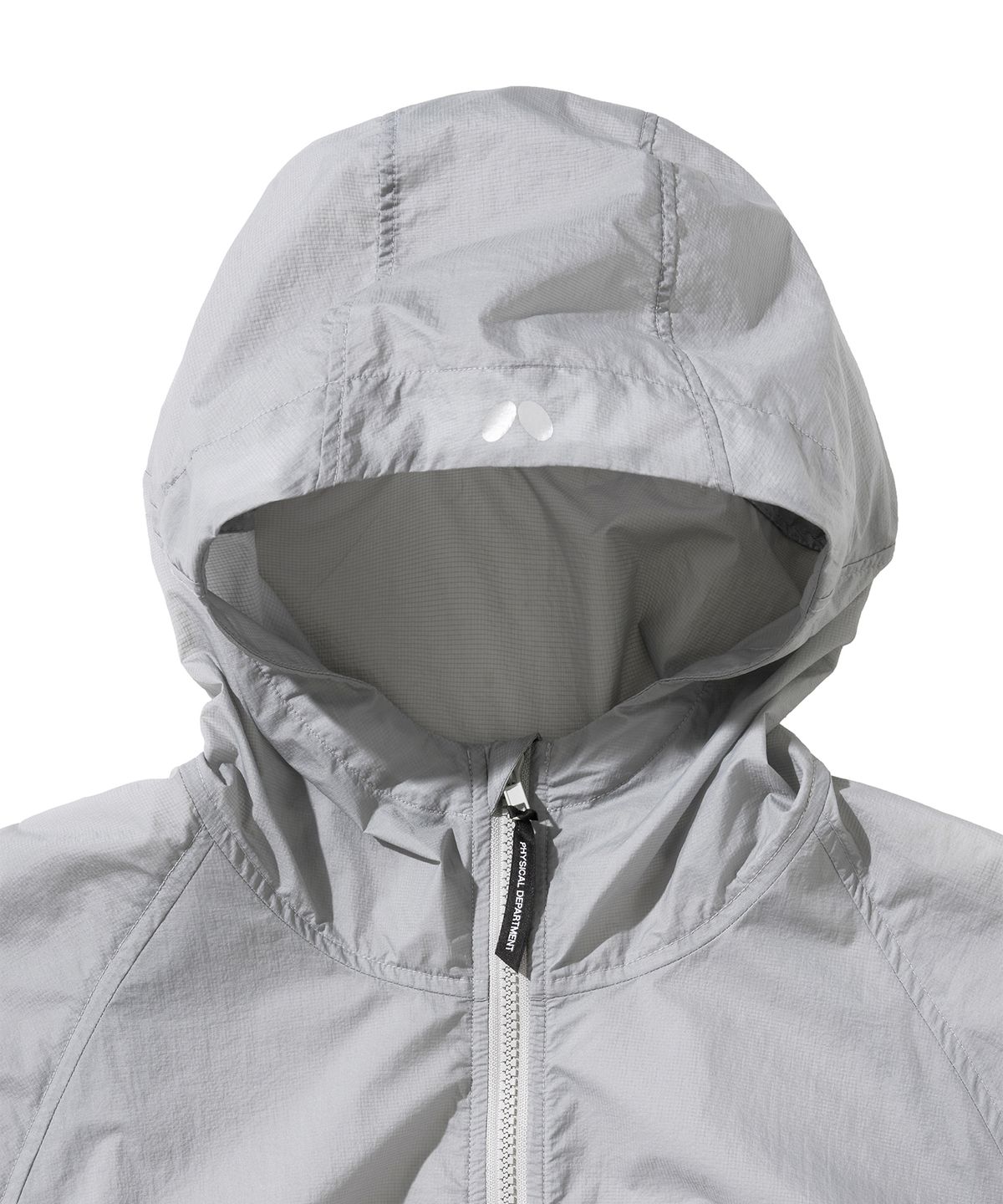 버터플라이 스포츠웨어(BUTTERFLY SPORTSWEAR) 커브라인 캡 후드 바람막이 라이트 그레이