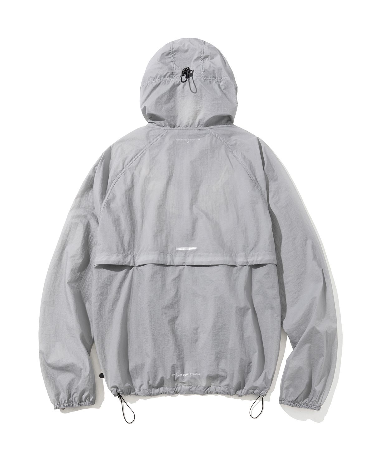 버터플라이 스포츠웨어(BUTTERFLY SPORTSWEAR) 커브라인 캡 후드 바람막이 라이트 그레이