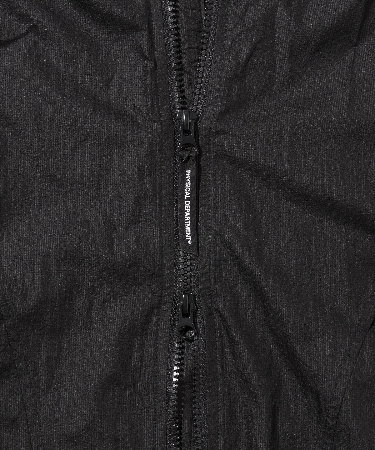 버터플라이 스포츠웨어(BUTTERFLY SPORTSWEAR) 커브라인 캡 후드 바람막이 자켓 블랙
