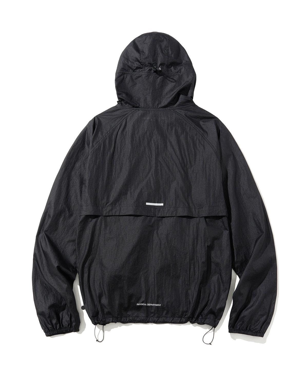 버터플라이 스포츠웨어(BUTTERFLY SPORTSWEAR) 커브라인 캡 후드 바람막이 자켓 블랙