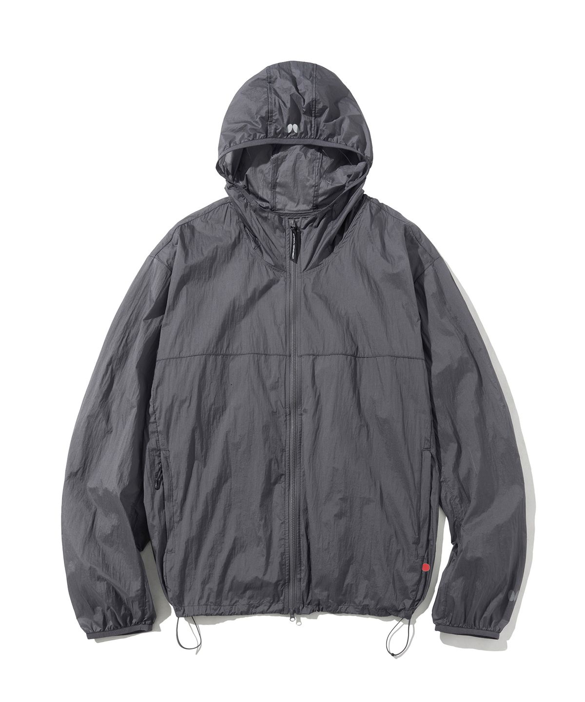 버터플라이 스포츠웨어(BUTTERFLY SPORTSWEAR) 스트링 후드 바람막이 차콜