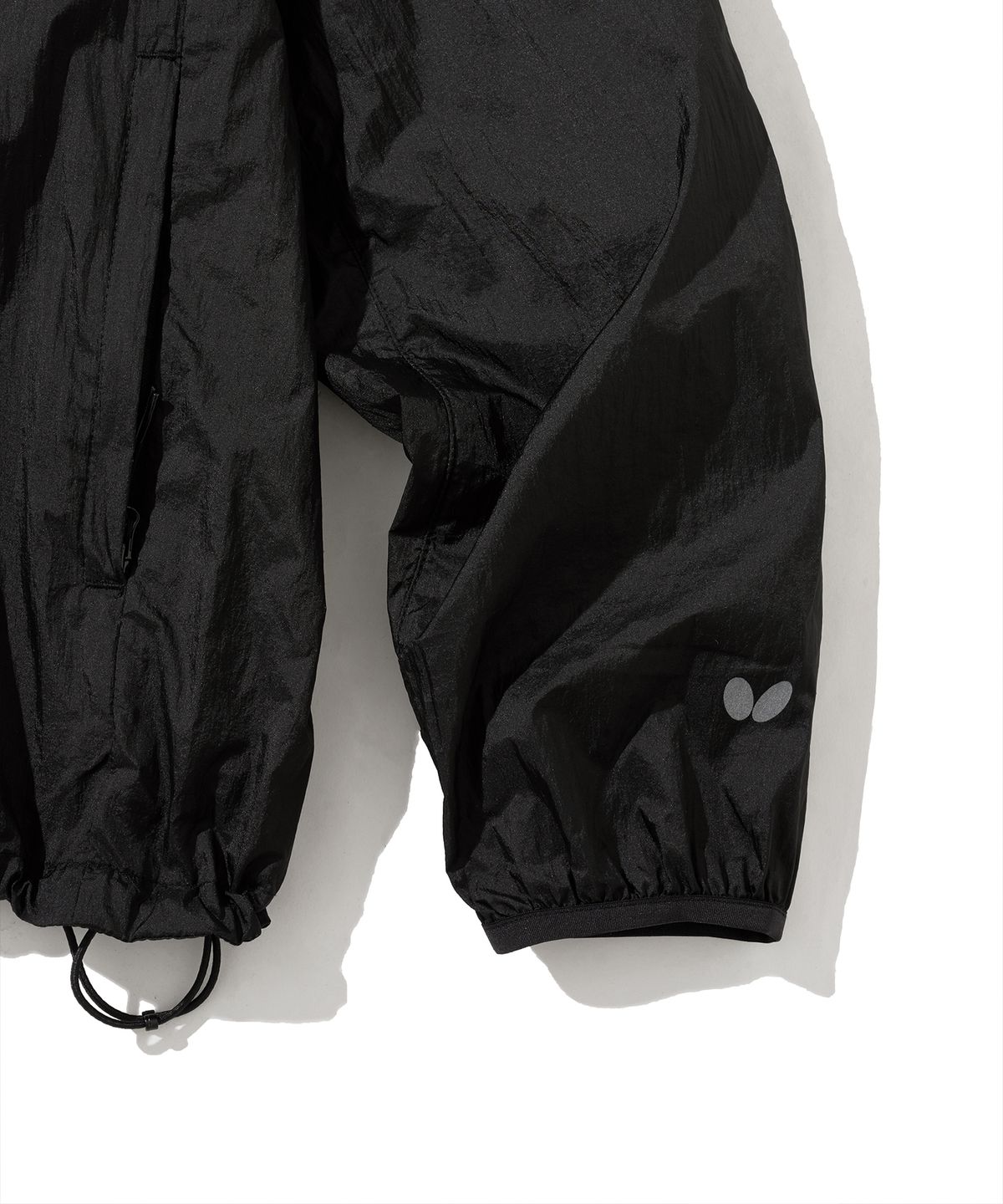 버터플라이 스포츠웨어(BUTTERFLY SPORTSWEAR) 스트링 후드 바람막이 블랙