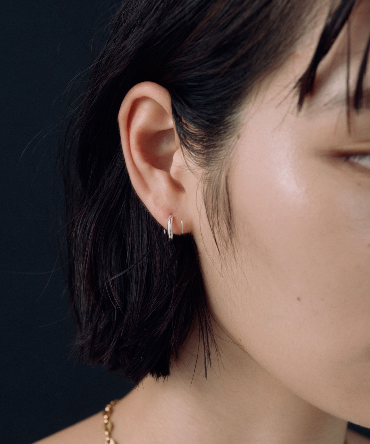 노비스도쿄(NOVICE TOKYO) 컬 트위스트 피어스 Curl Twist Pierce/ Silver