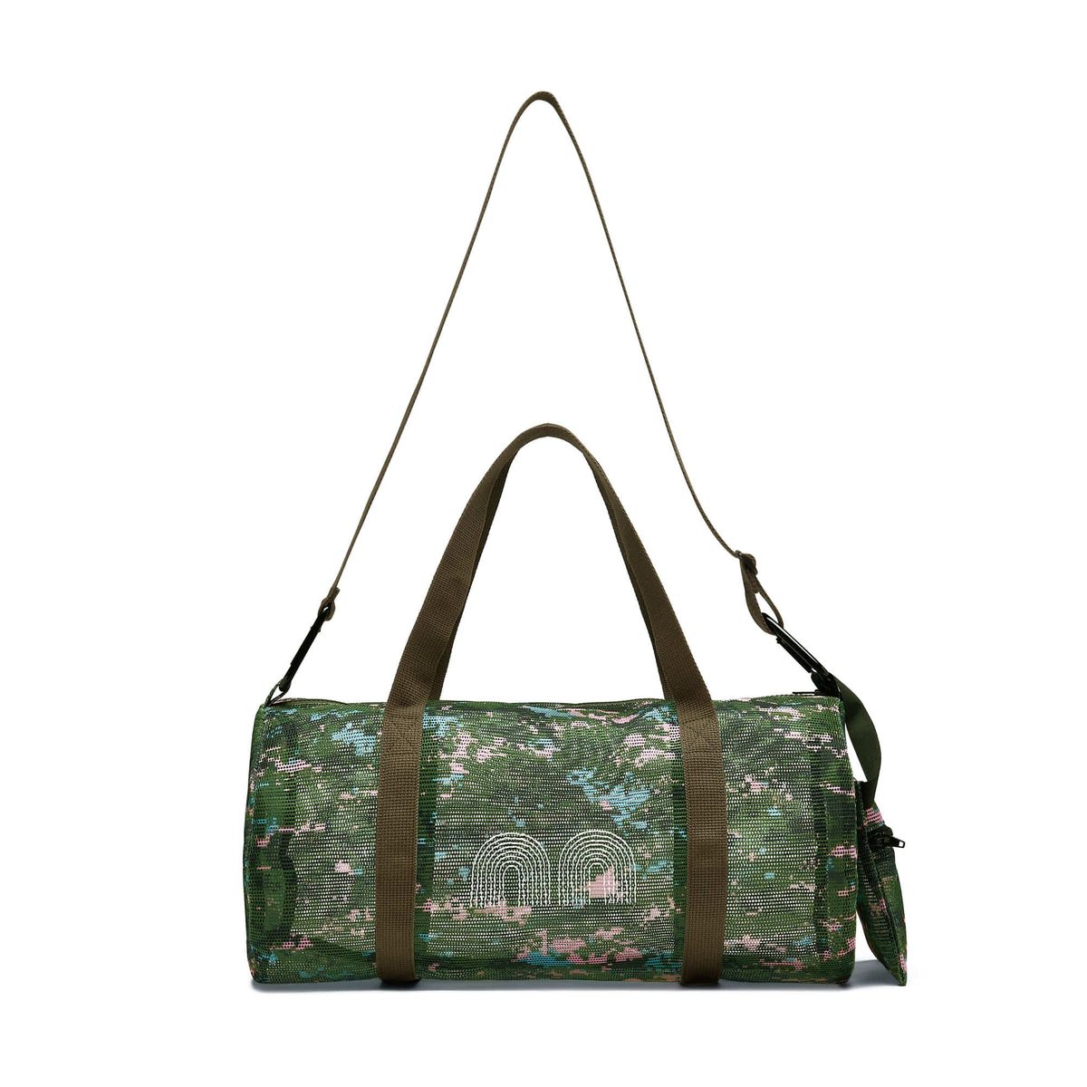 낫뉴(NOT NEW) Mesh Boston Bag Pink Camo