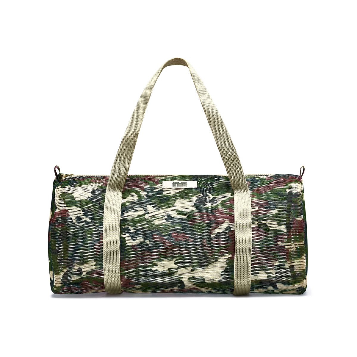 낫뉴(NOT NEW) Mesh Boston Bag Beige Camo
