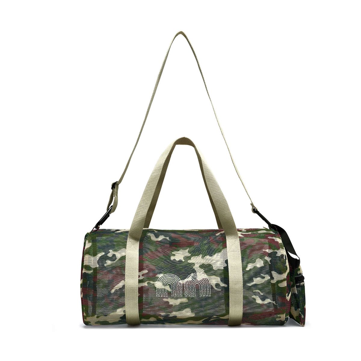 낫뉴(NOT NEW) Mesh Boston Bag Beige Camo