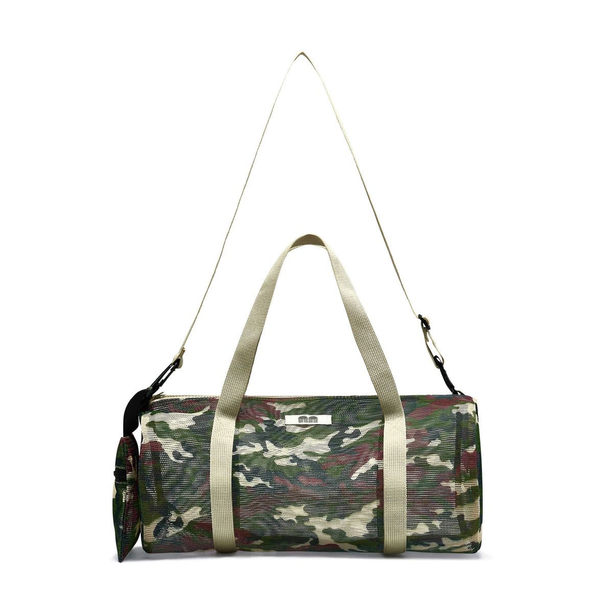 낫뉴(NOT NEW) Mesh Boston Bag Beige Camo