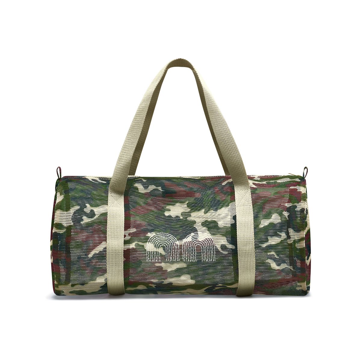 낫뉴(NOT NEW) Mesh Boston Bag Beige Camo