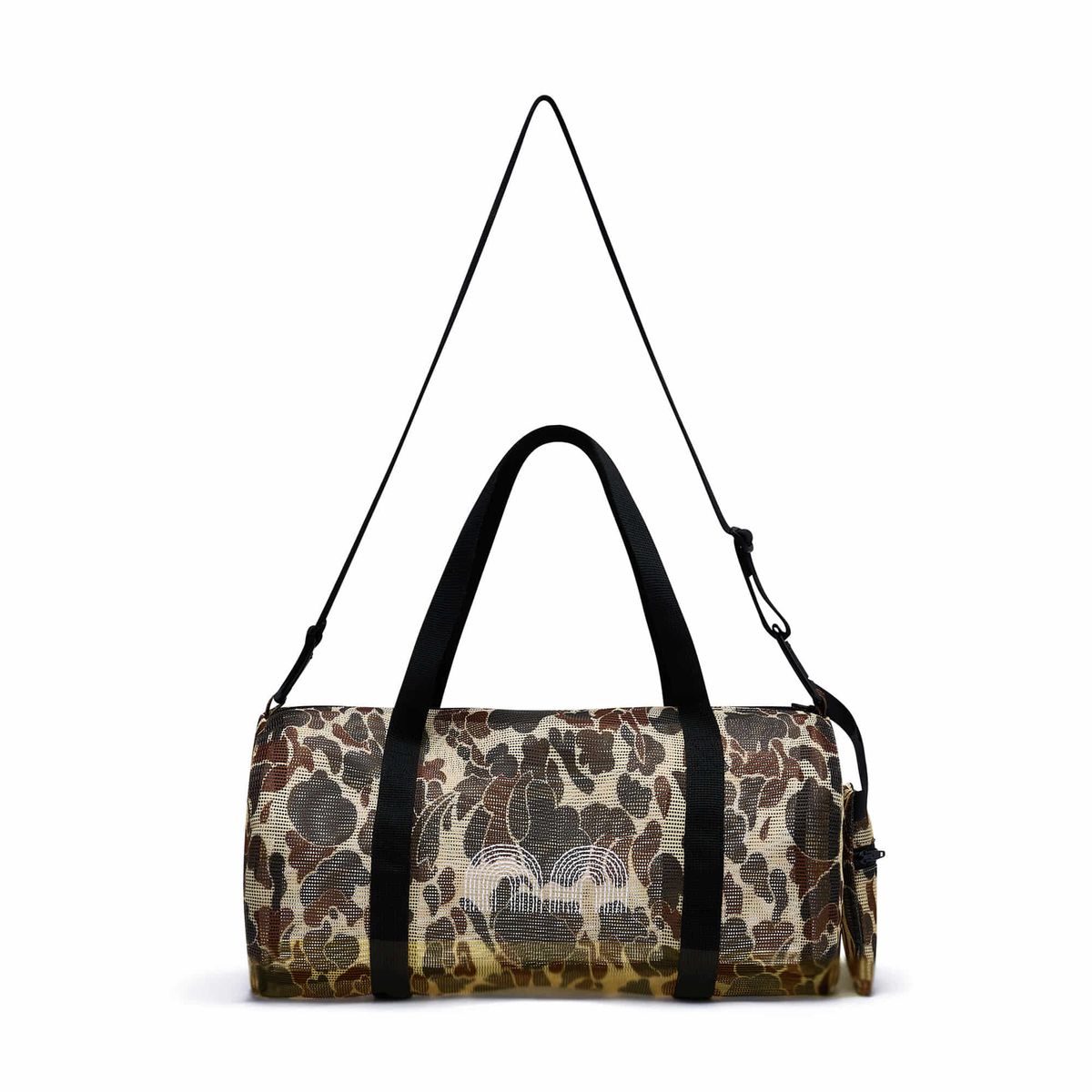 낫뉴(NOT NEW) Mesh Boston Bag Brown Camo