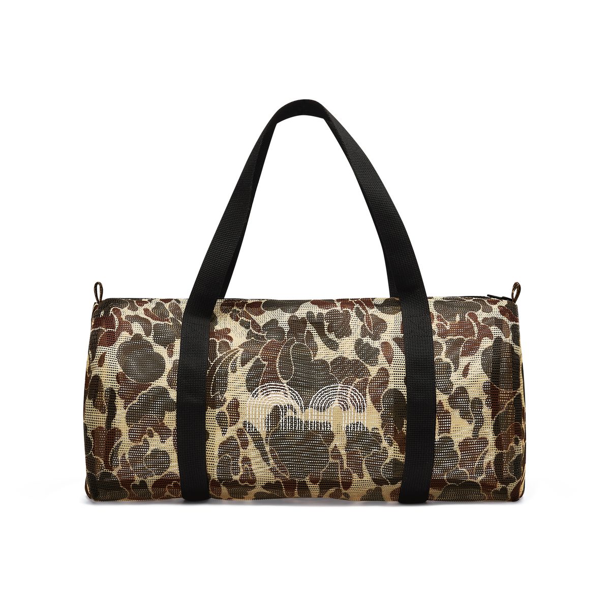 낫뉴(NOT NEW) Mesh Boston Bag Brown Camo