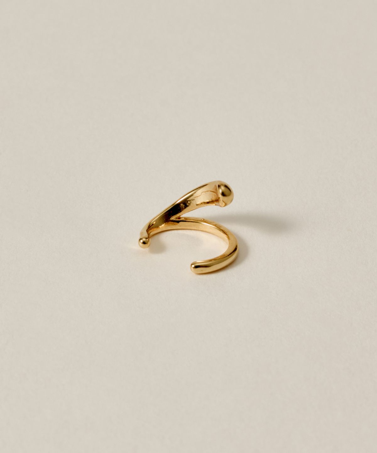 노비스도쿄(NOVICE TOKYO) 미니 더블 레이어드 이어커프 Mini Double Nuance Ear Cuff/ Gold