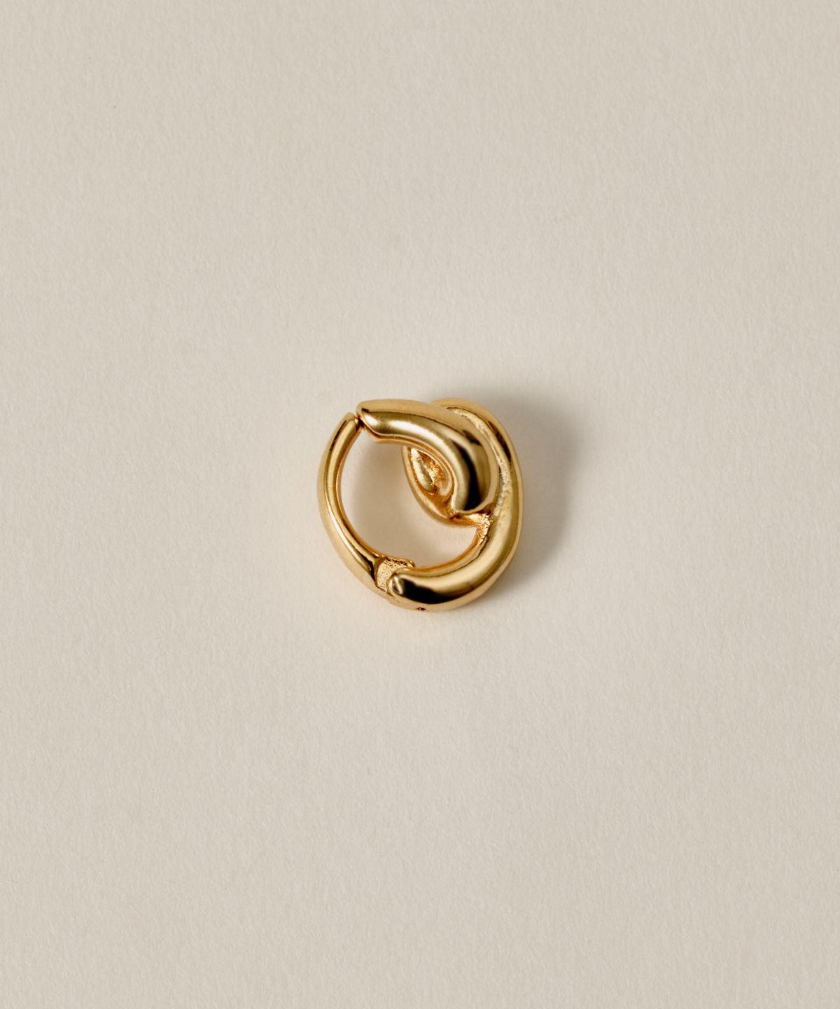 노비스도쿄(NOVICE TOKYO) 나선형 오픈 후프 이어커프 Spiral Open Hoop Ear Cuff/ Gold