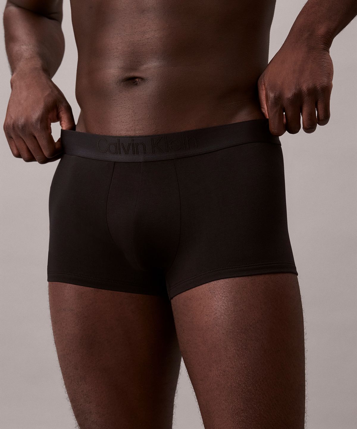 캘빈클라인 언더웨어(CALVIN KLEIN UNDERWEAR) 남성 CK 블랙 3PK 로우 라이즈 트렁크 멀티_NB365133V