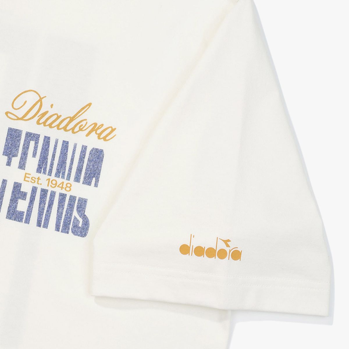 디아도라(diadora) 바이트볼 테니스 반팔 티셔츠 OFF WHITE