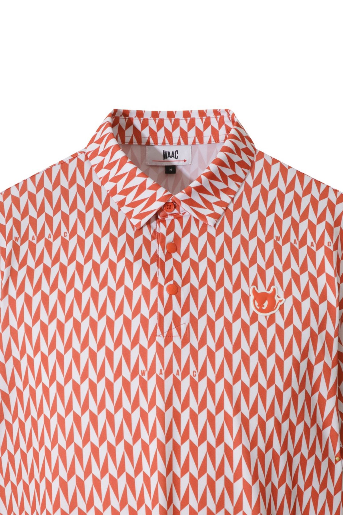 왁(WAAC) Men Geometric Patterned Polo WMTCA25603ORX
