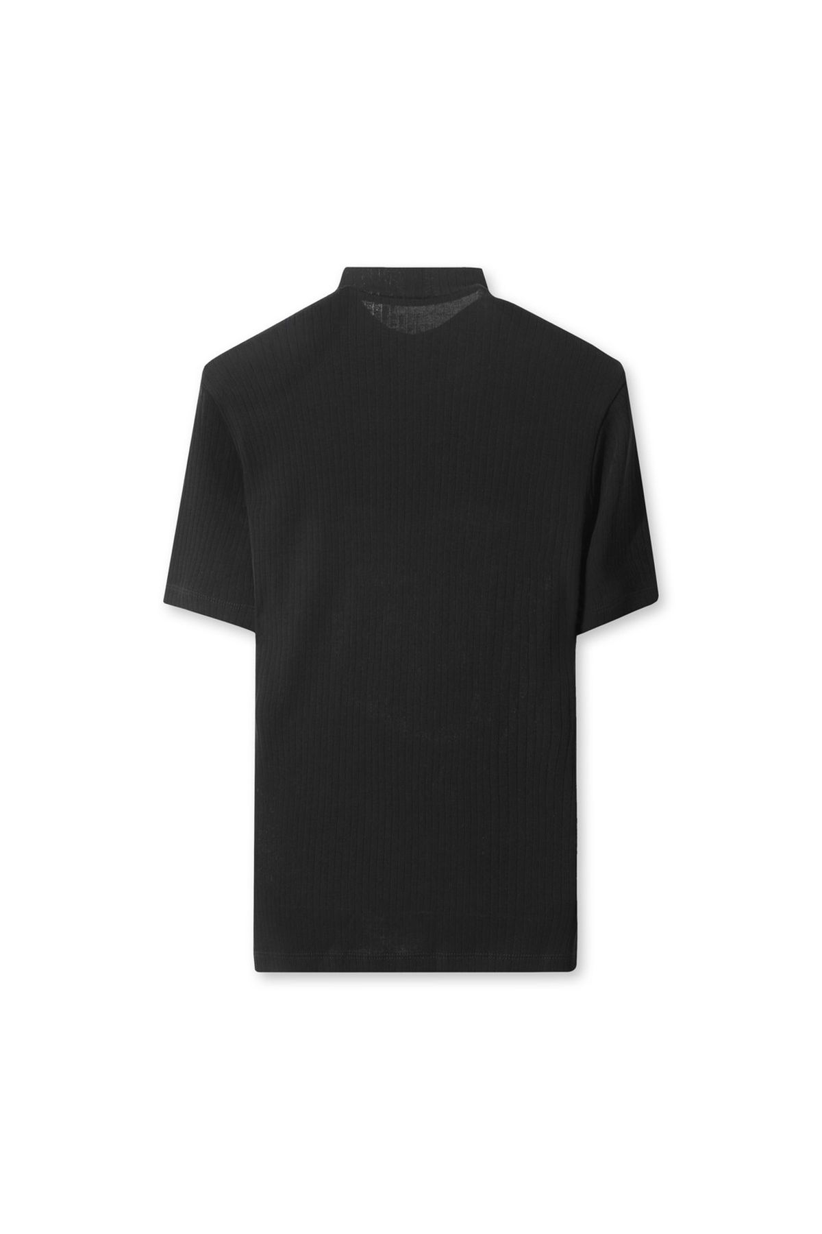 왁(WAAC) Women Ribbed Mockneck Top WWTCA25602NYD
