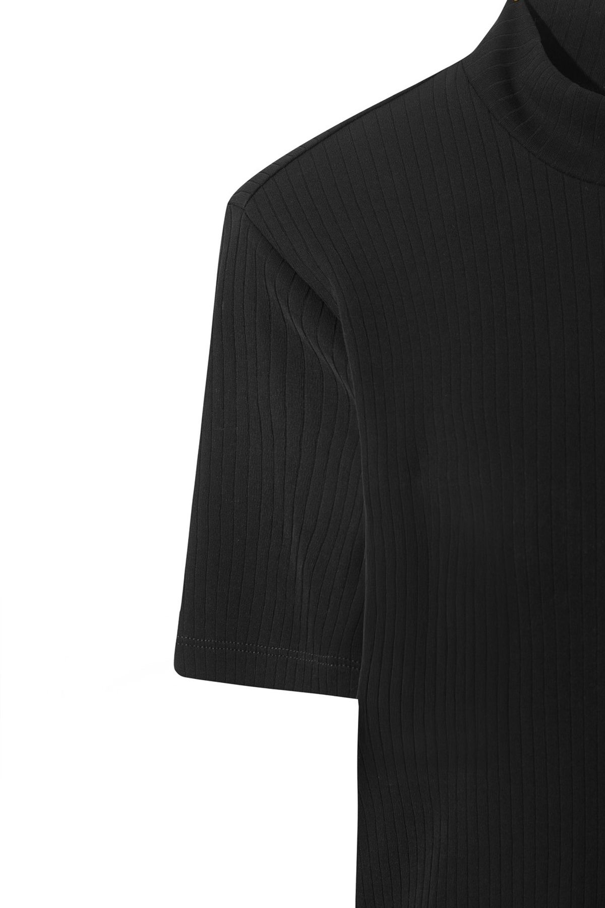 왁(WAAC) Women Ribbed Mockneck Top WWTCA25602NYD