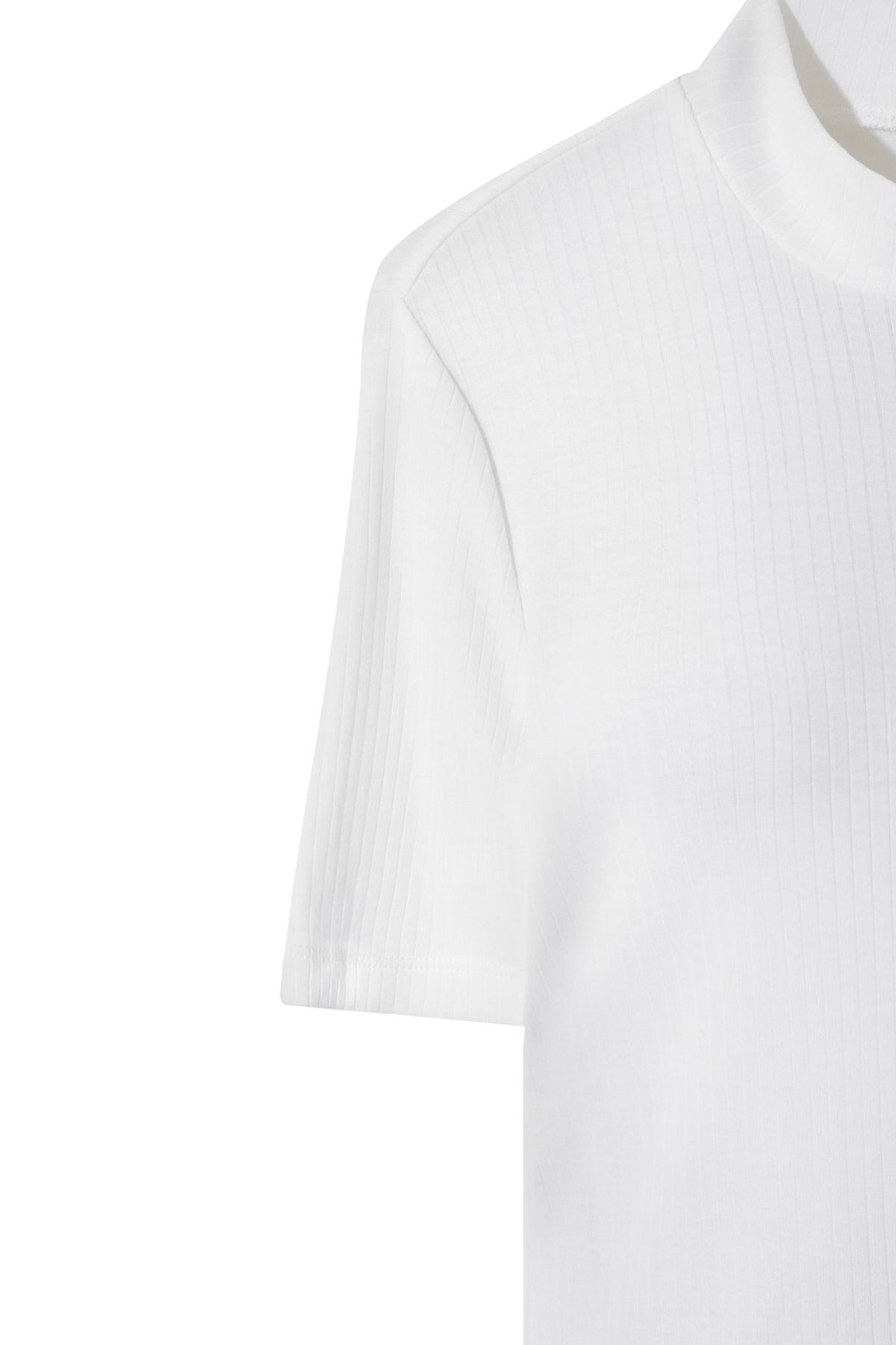 왁(WAAC) Women Ribbed Mockneck Top WWTCA25602IVX