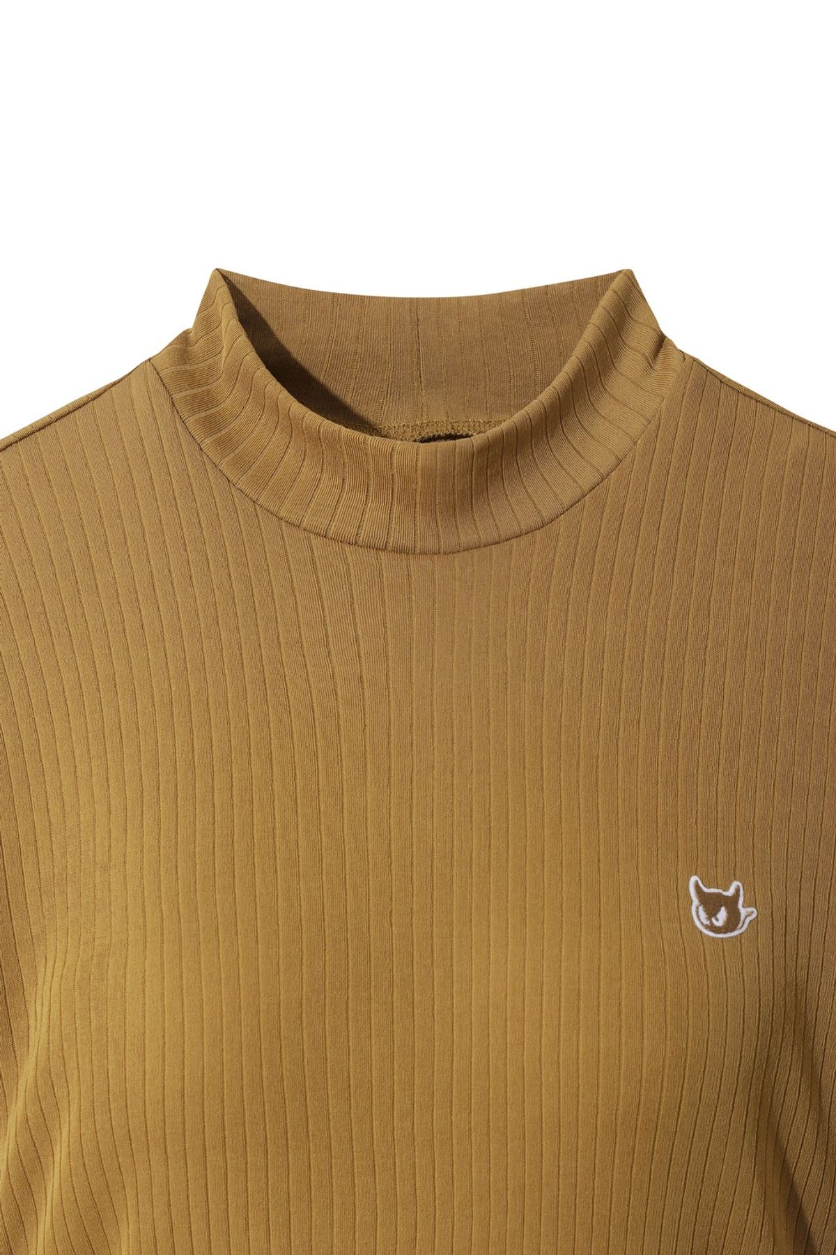 왁(WAAC) Women Ribbed Mockneck Top WWTCA25602BRL