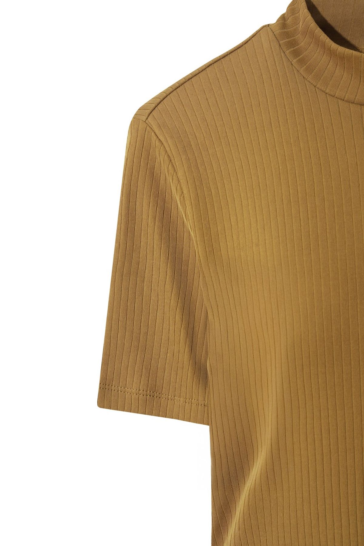 왁(WAAC) Women Ribbed Mockneck Top WWTCA25602BRL