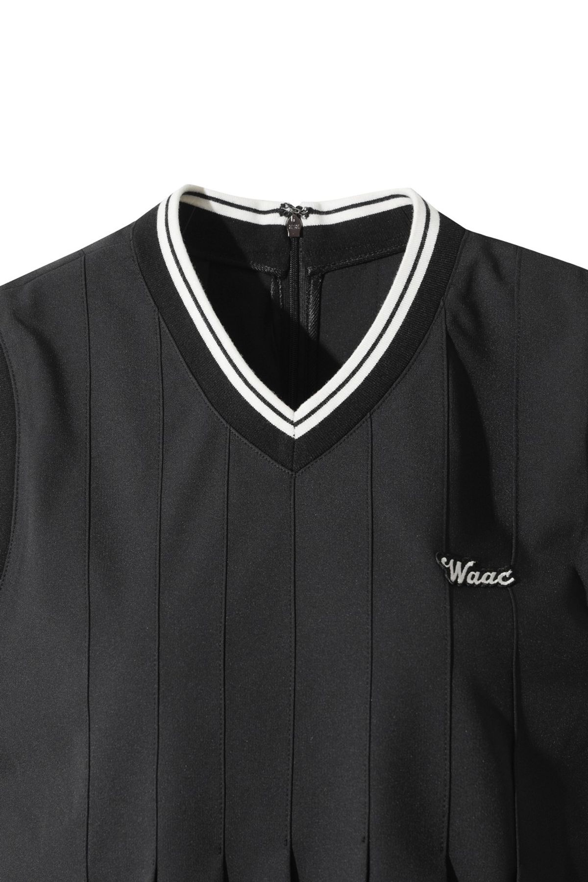 왁(WAAC) Women Jersey pleats vest WWVAA25605BKX
