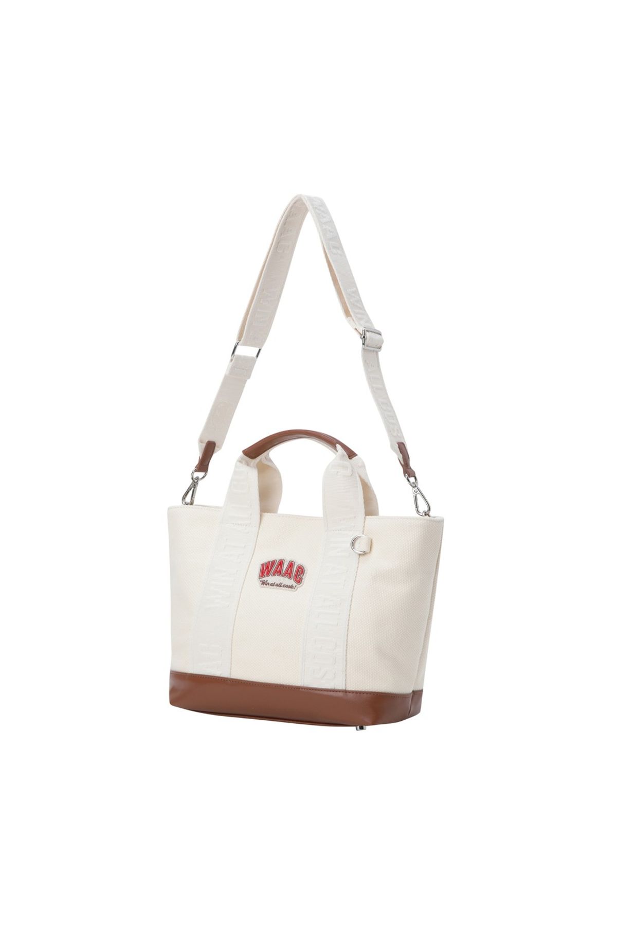 왁(WAAC) Women Logo Tote Bag_WGBAX25611IVX