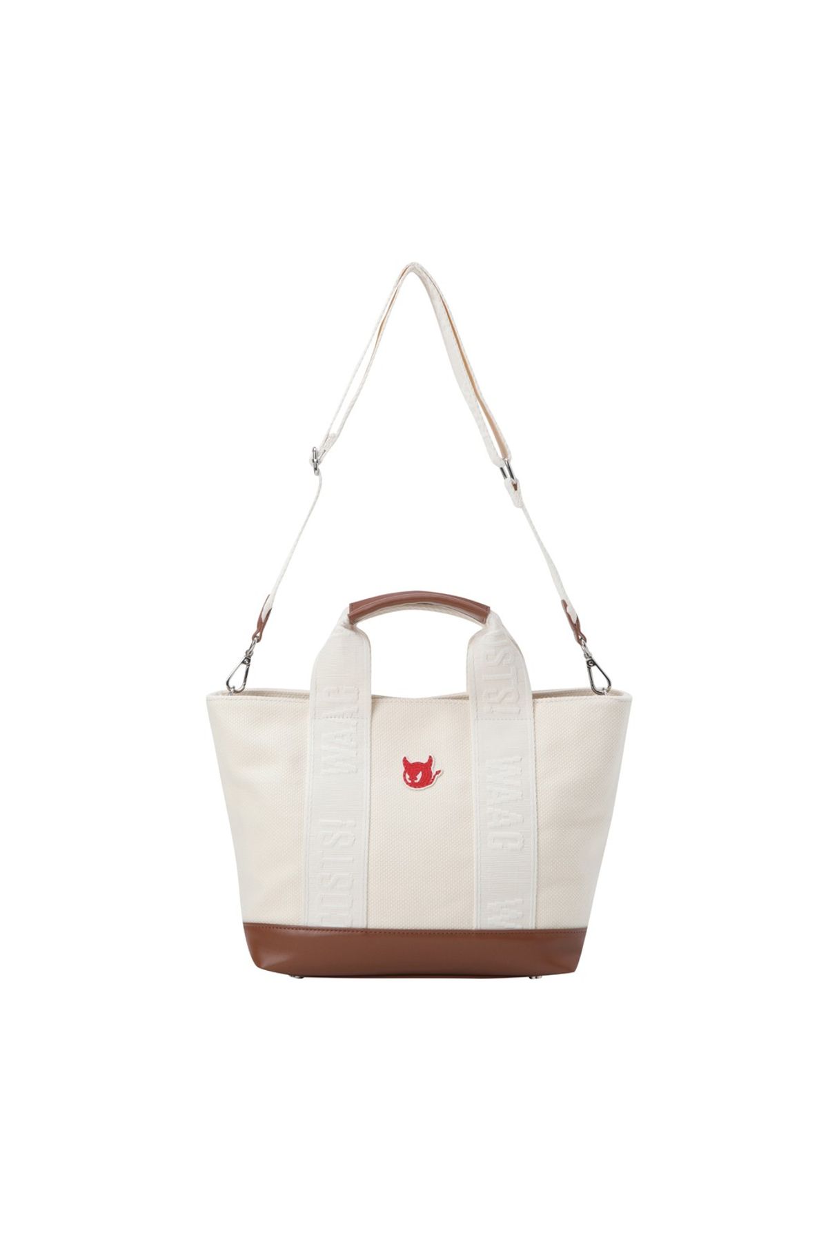 왁(WAAC) Women Logo Tote Bag_WGBAX25611IVX