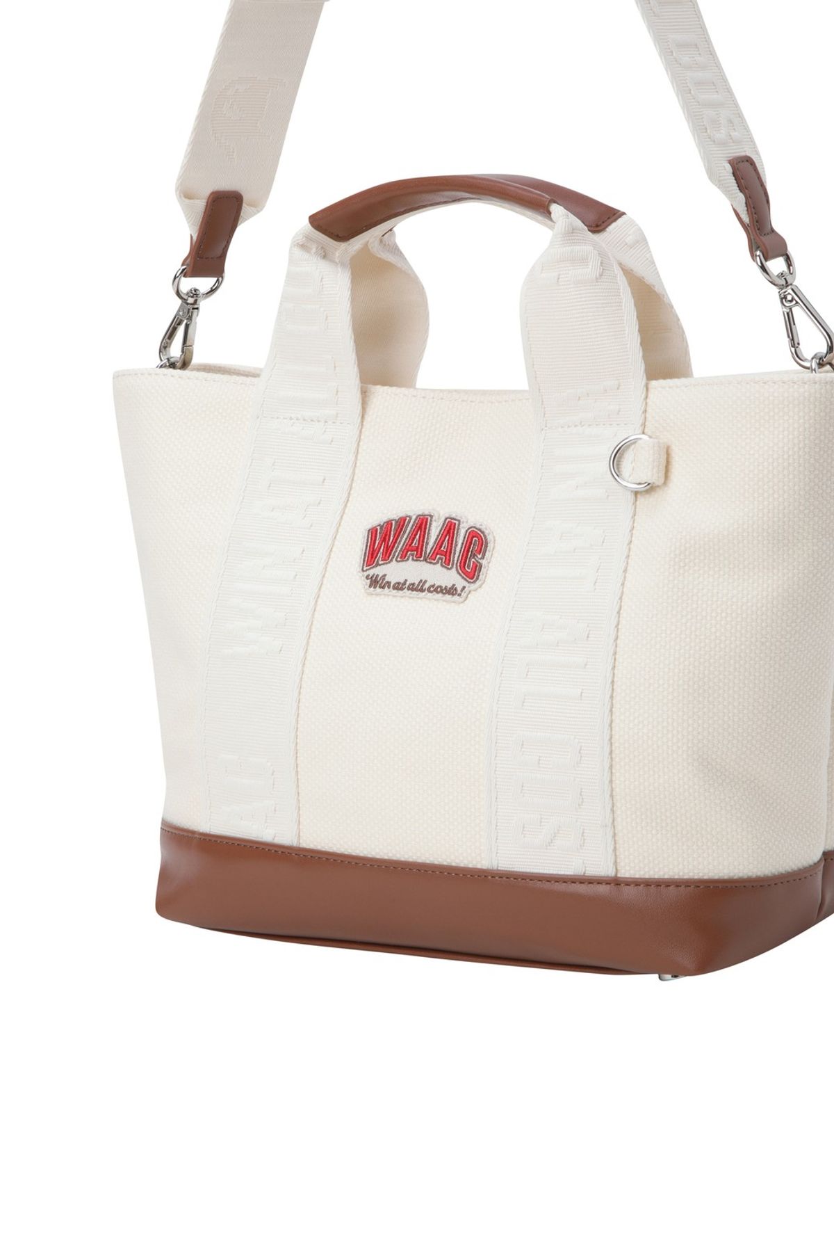 왁(WAAC) Women Logo Tote Bag_WGBAX25611IVX