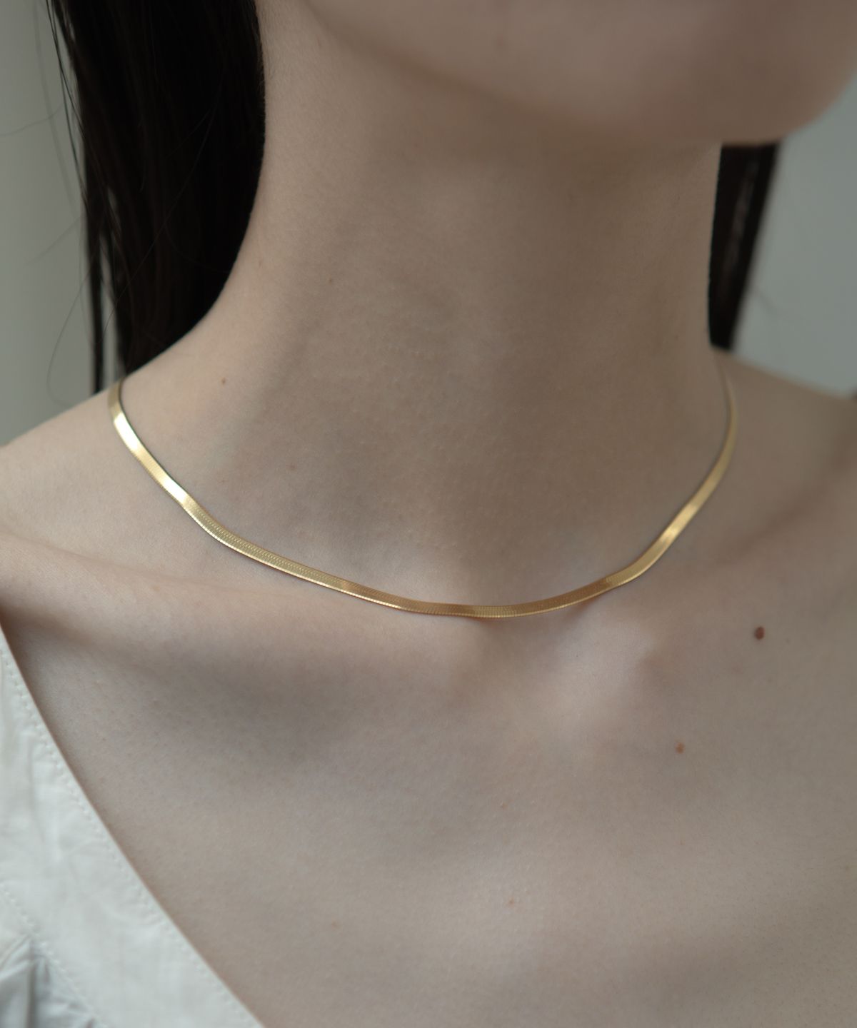 노비스도쿄(NOVICE TOKYO) 스네이크 체인 목걸이 Snake Chain Necklace [Stainless] /  gold