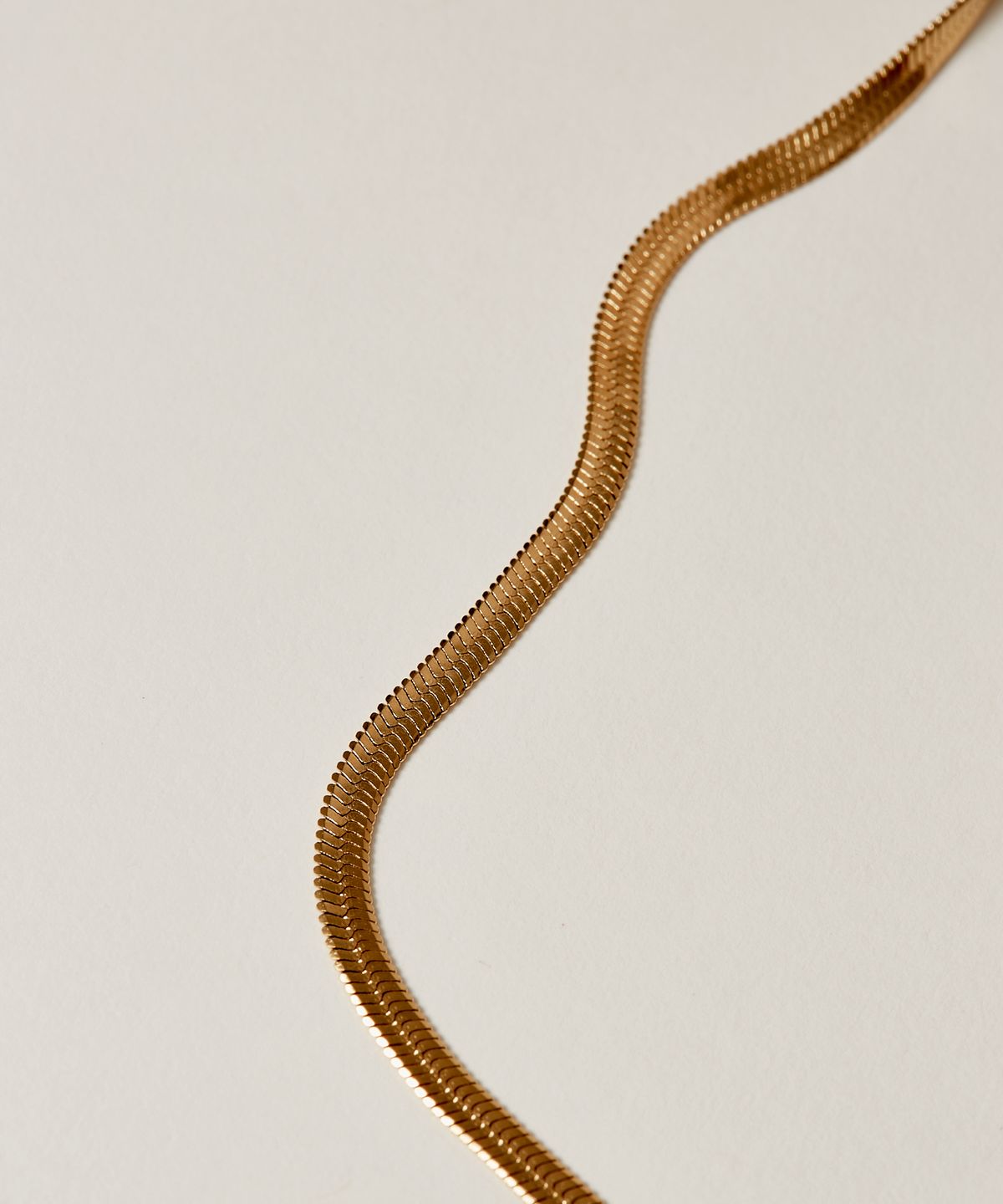 노비스도쿄(NOVICE TOKYO) 스네이크 체인 목걸이 Snake Chain Necklace [Stainless] /  gold