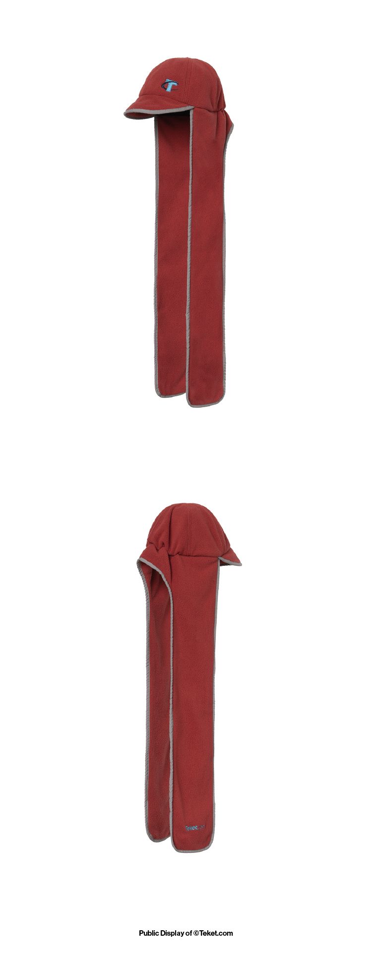 MUSINSA公式 | TEKET CT Fleece Muff Cap Red