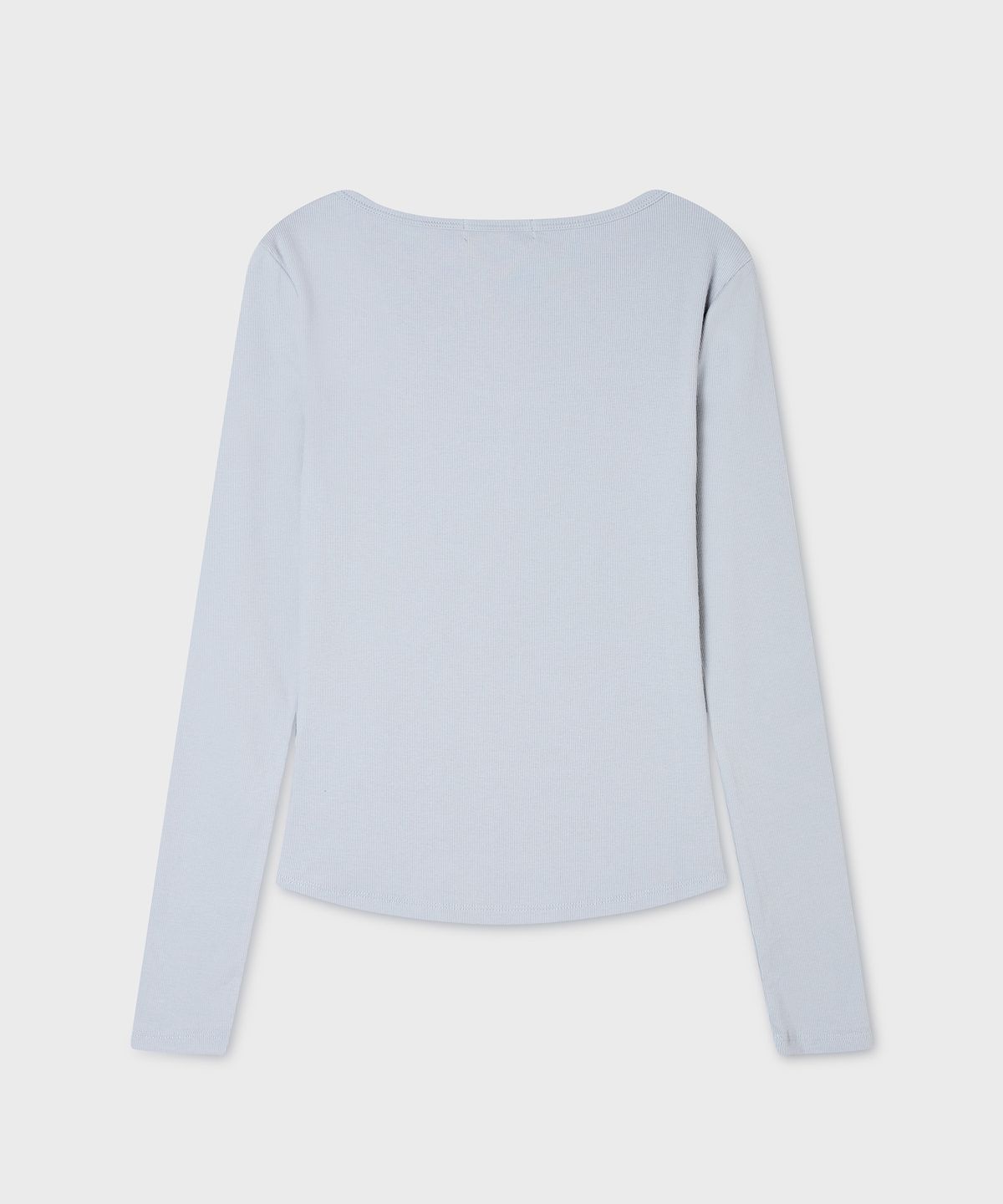 후아유(WHO.A.U) Ribbed Henryneck Long Sleeve T-shirt(F) / WHLAG3812F
